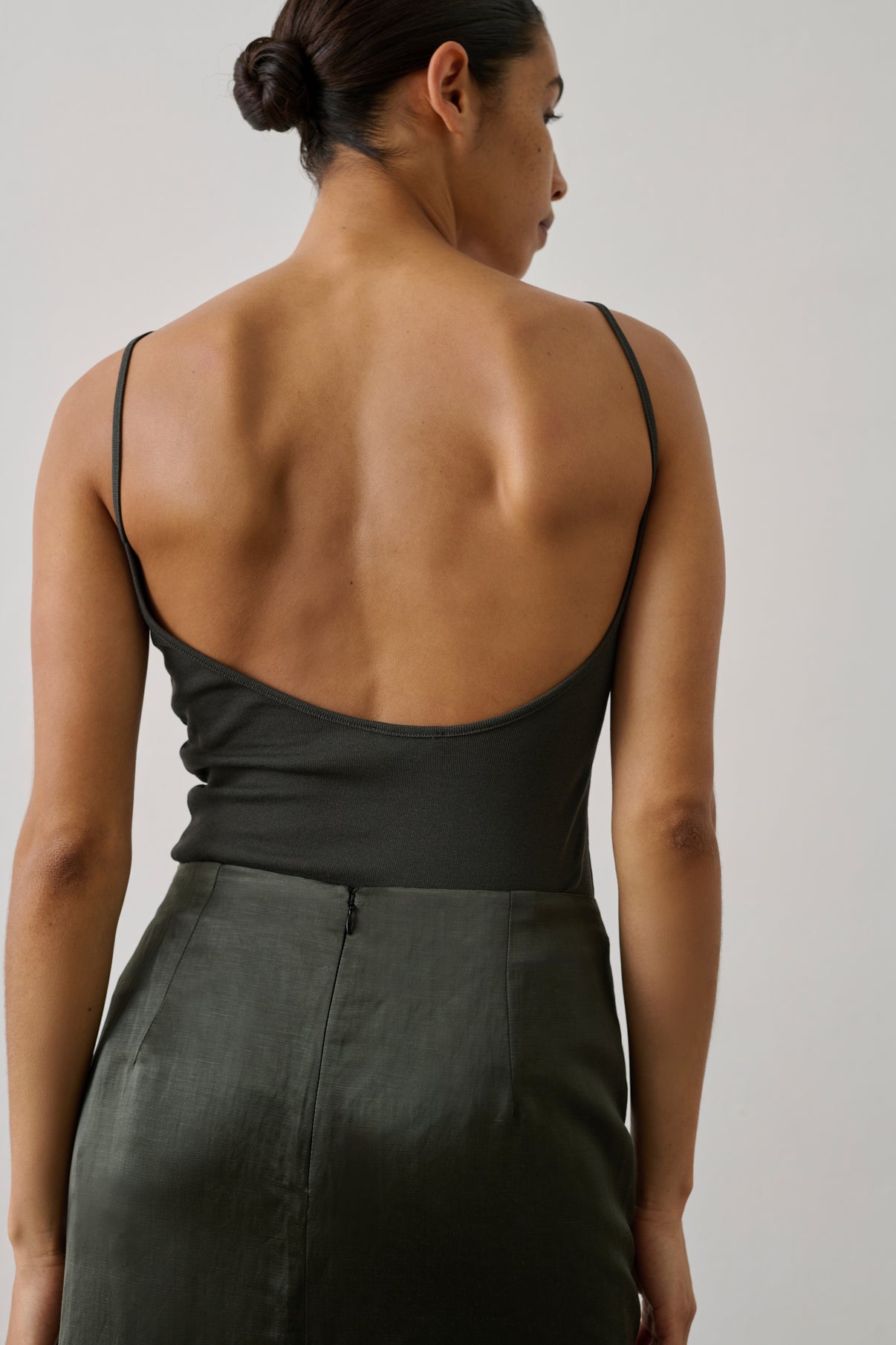 Débardeur Ila - Vert De Gris - Femme vue 3