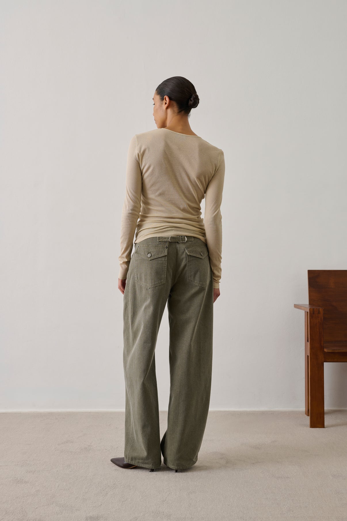 Pantalon Hunter - Kaki - Coton - Femme vue 2