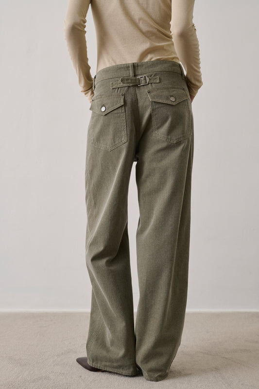 Pantalon Hunter - Kaki - Coton - Femme