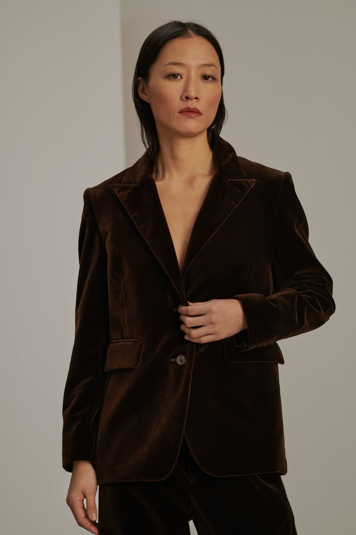 Veste Cassiopee - Marron - Coton - Femme vue 1