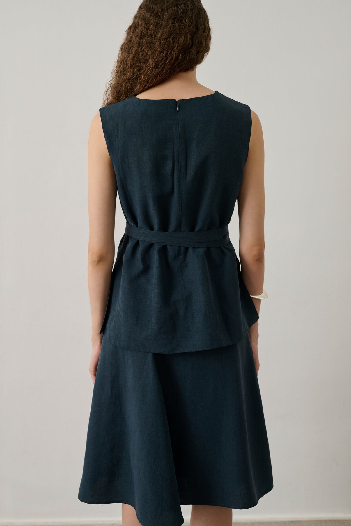 Jupe Gali - Pétrole - Femme vue 3