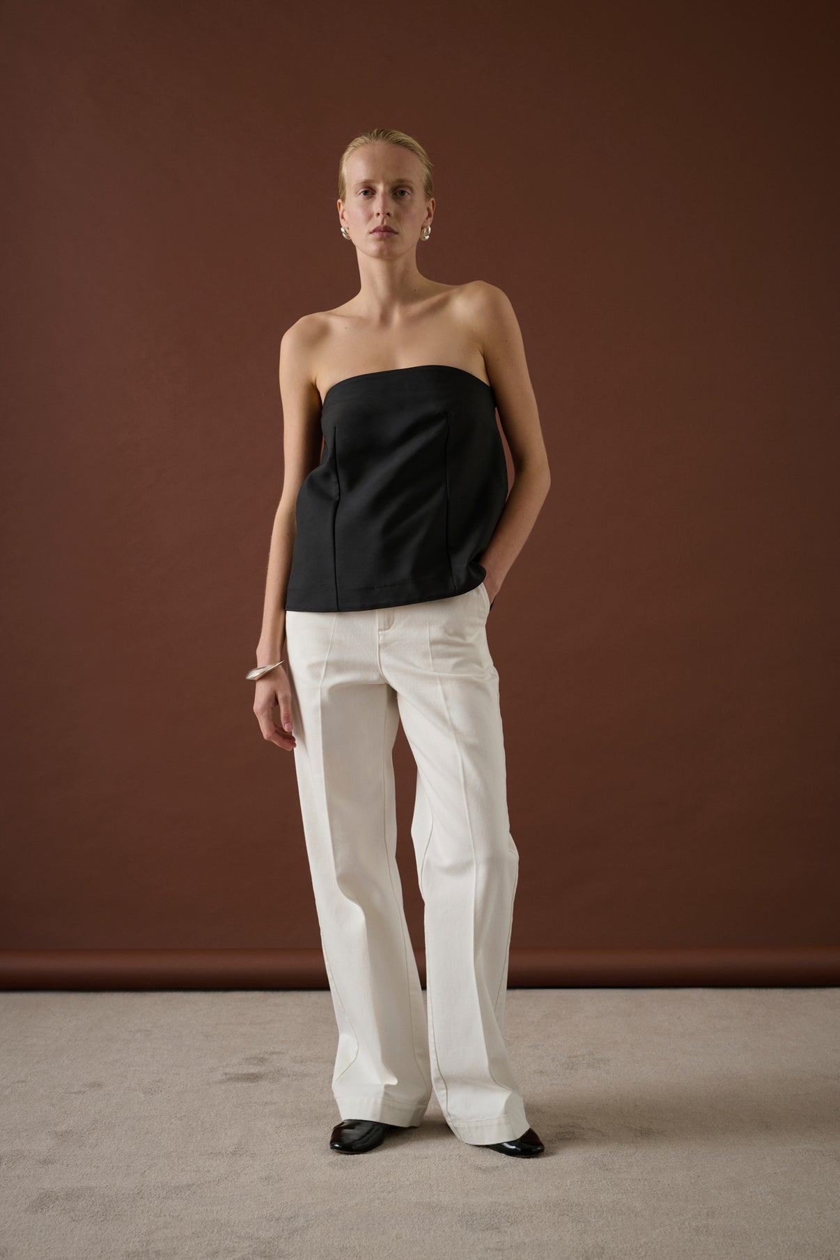 Top Ida - Noir - Laine - Femme vue 3