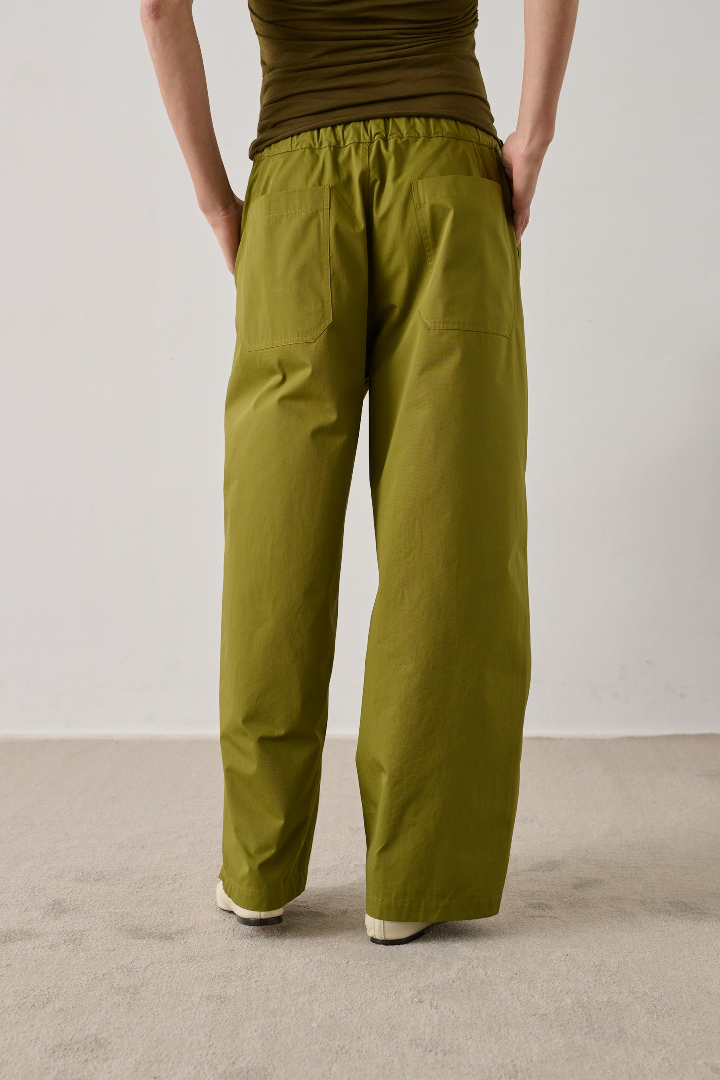 Pantalon Hikari - Vert Olive - Coton - Femme