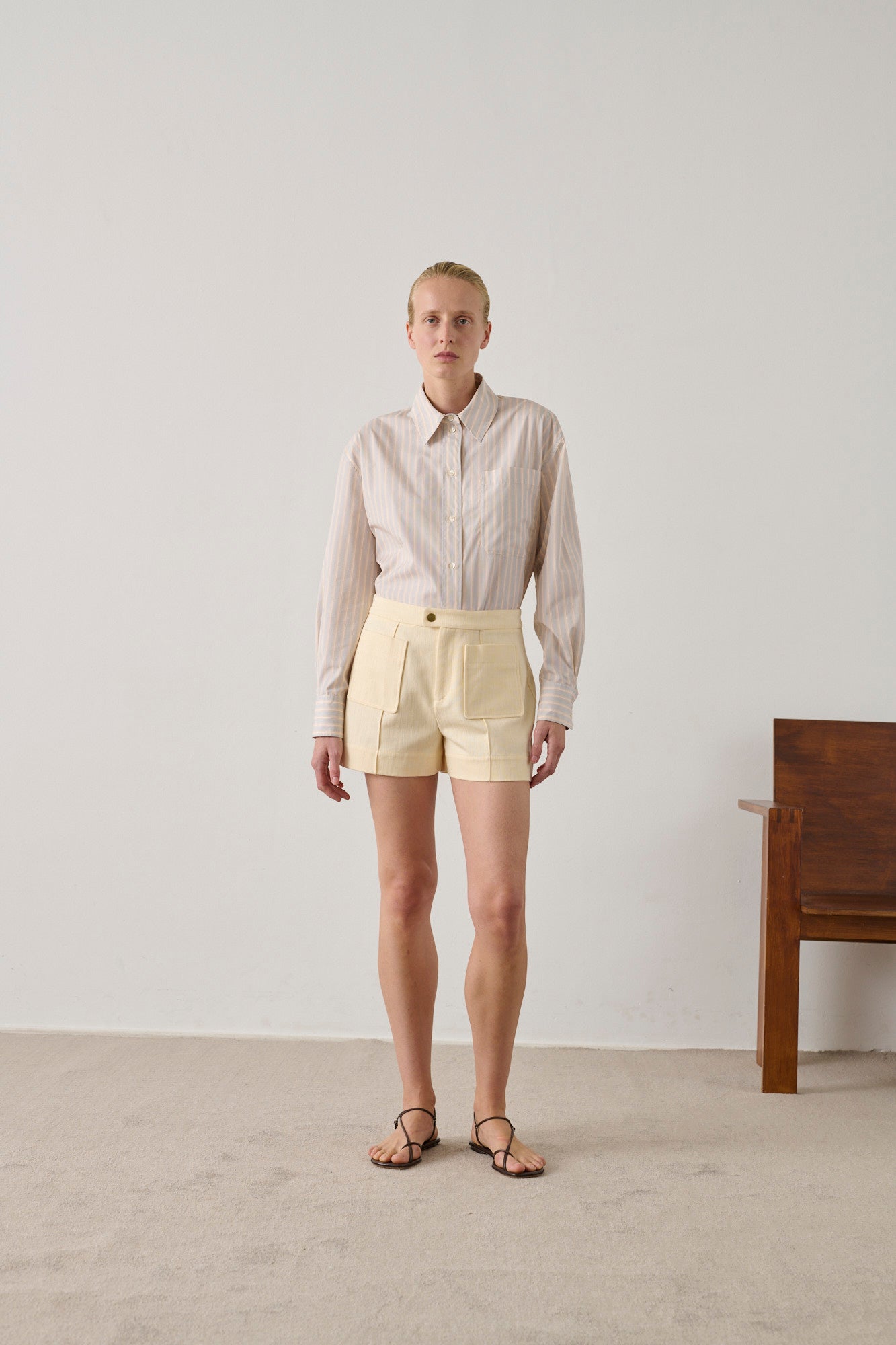 Short Hover - Crème - Coton - Femme